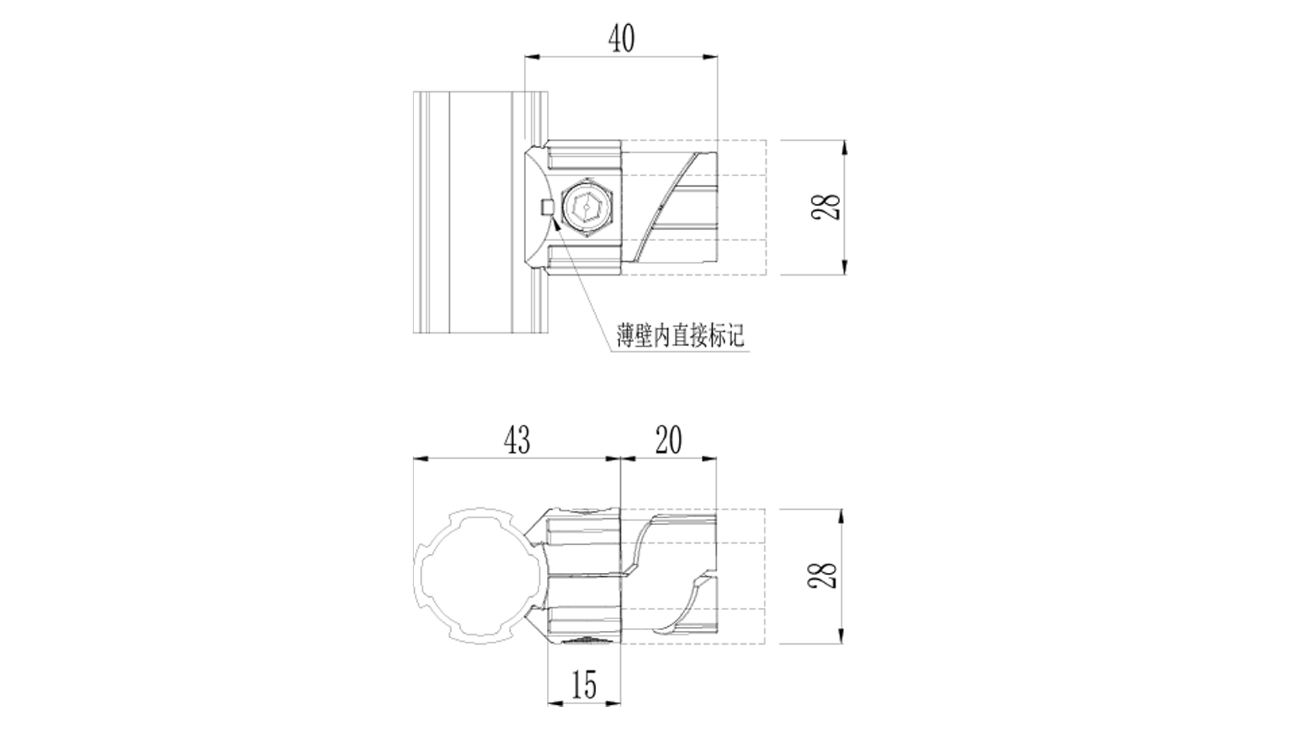 薄管内接直接头尺寸