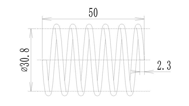 压缩弹簧2 尺寸